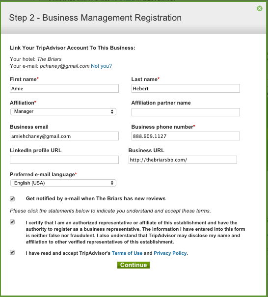Elegant 90 Business Registration Card