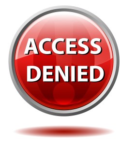 Access denied button