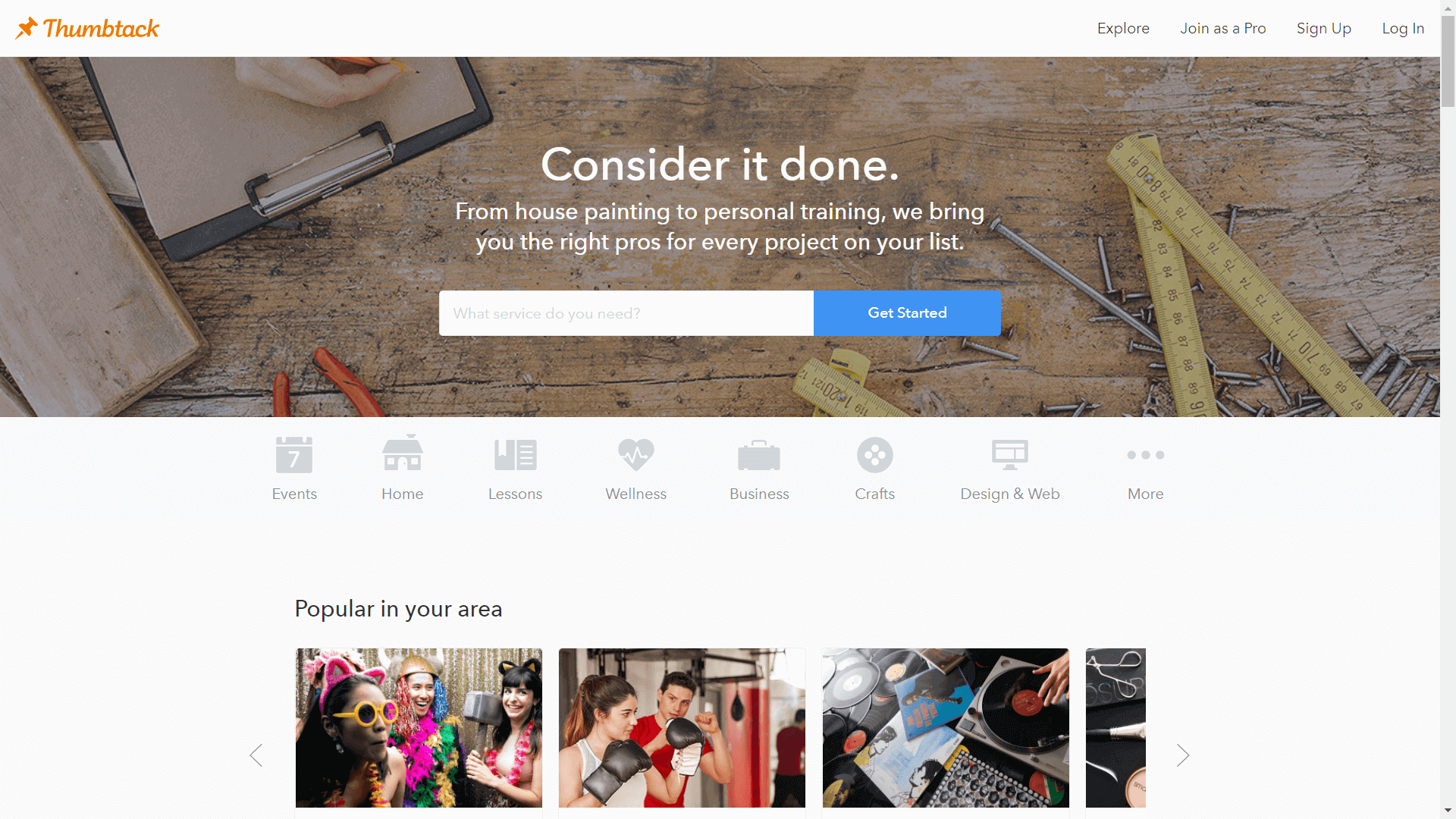 Add Business to Thumbtack 1 TribeLocal