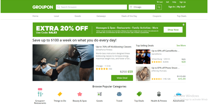 Add Business to Groupon customer Step1
