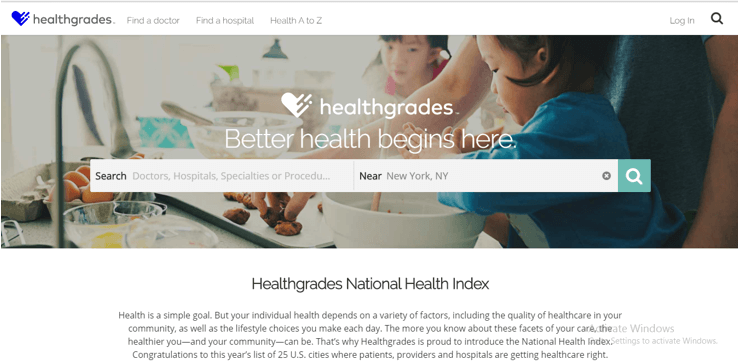 Add Business to Healthgrades Step1